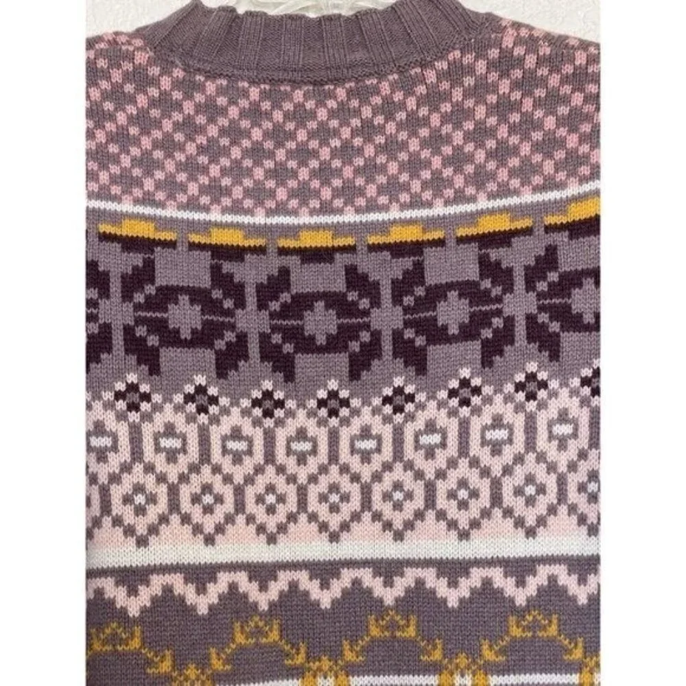 Kari Traa Sweater Womens Size Medium Froya Nordic  Purple Pink‎ Taupe Apr…